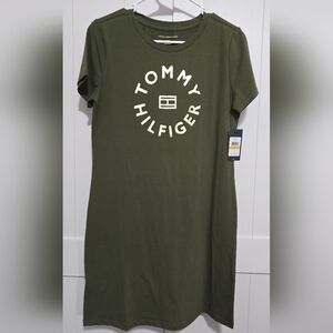 Tommy Hilfiger Dark Green Logo Dress